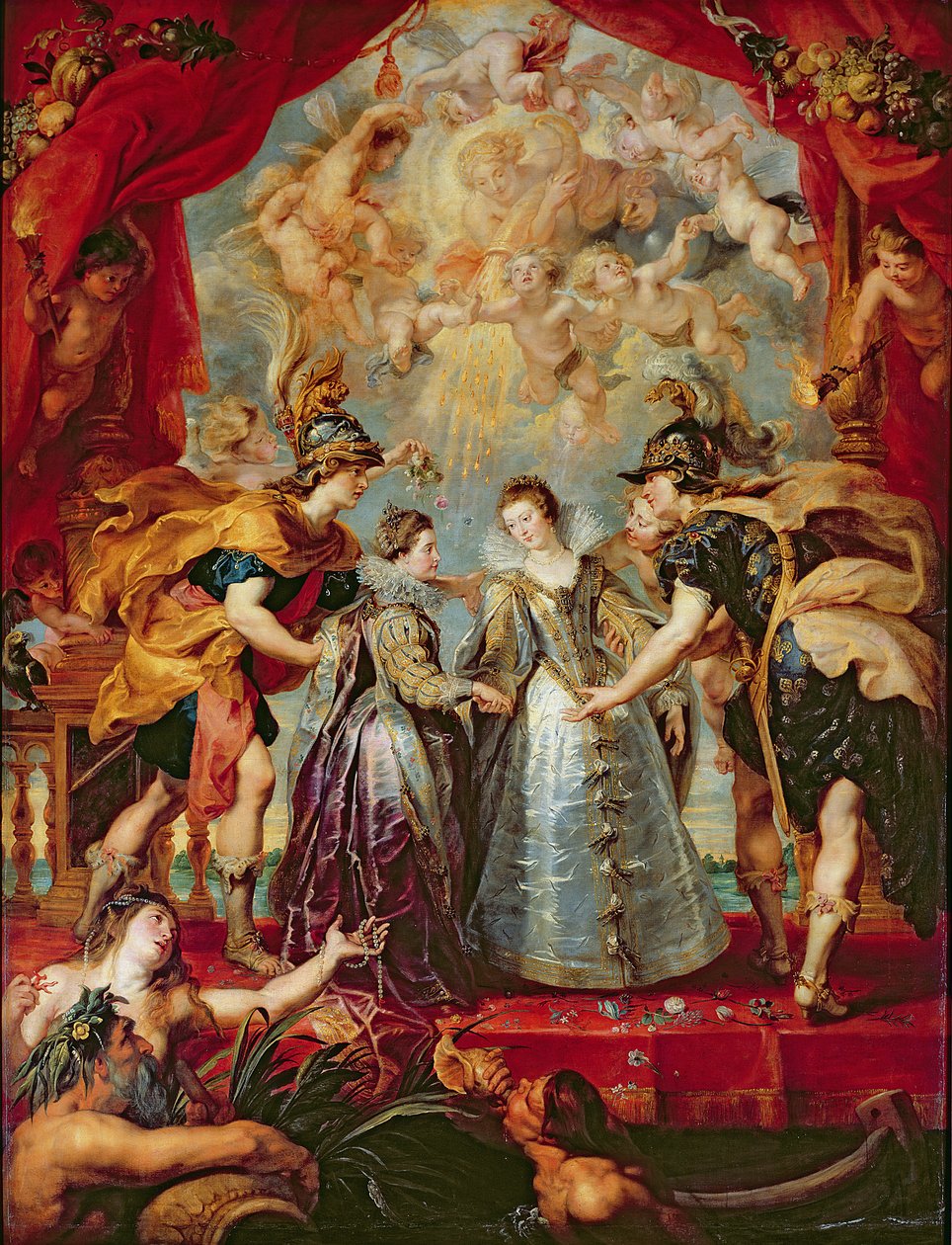 O Ciclo Medici: Troca das Duas Princesas da França e da Espanha, 9 de novembro de 1615 de Peter Paul Rubens