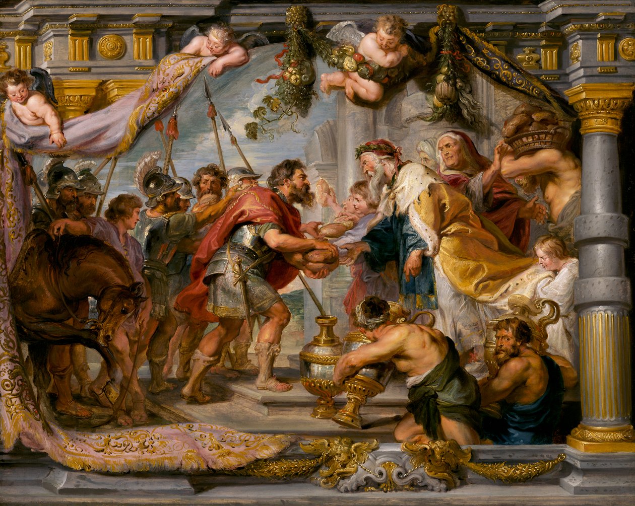 O Encontro de Abraão e Melquisedeque, c.1626 de Peter Paul Rubens