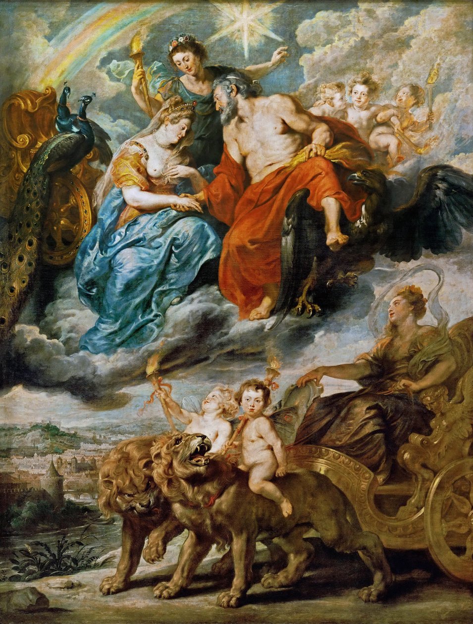 O encontro de Marie de Médici e Henrique IV em Lyon O ciclo de Marie de Médici de Peter Paul Rubens