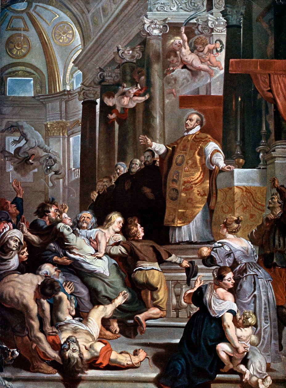 Os milagres de Santo Inácio Loyola, c1617-1618 de Peter Paul Rubens