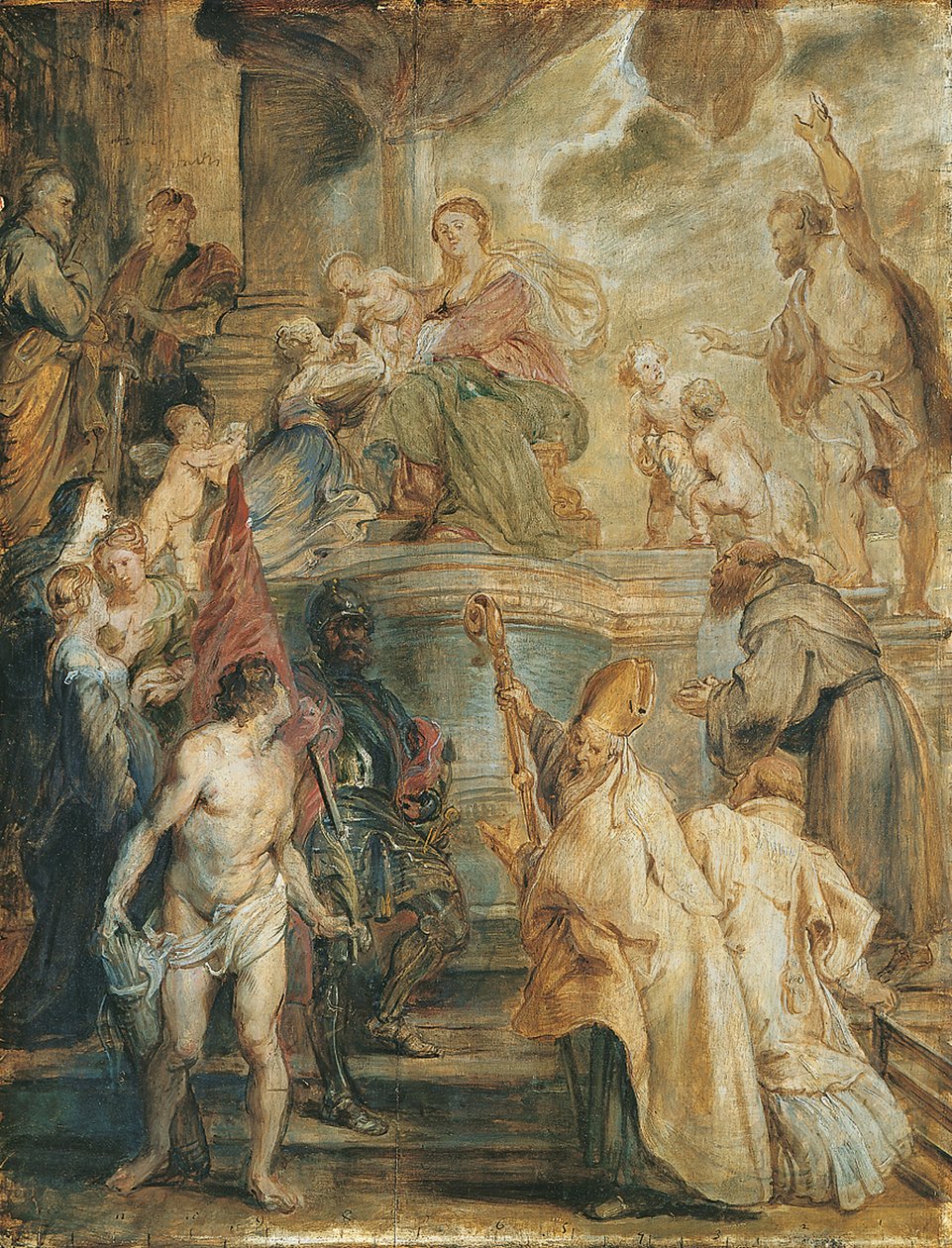 O casamento místico de Santa Catarina de Peter Paul Rubens