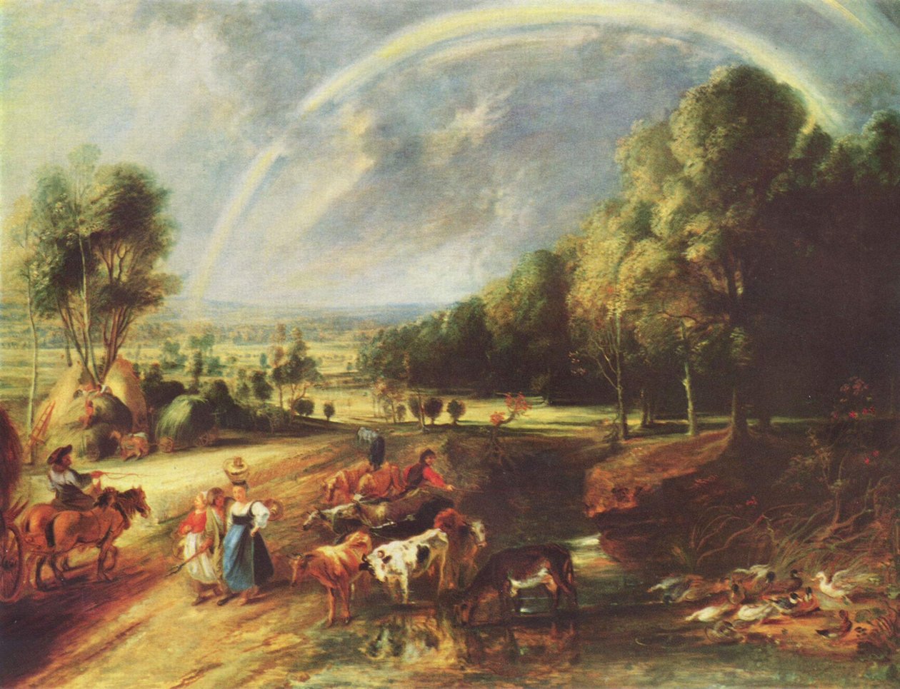 A paisagem do arco-íris (1640) de Peter Paul Rubens