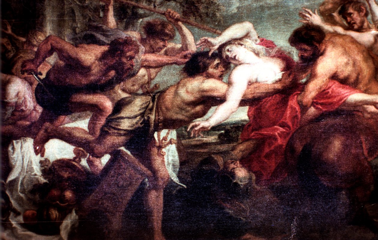 A violação de Deidamia, 1636-1638 de Peter Paul Rubens