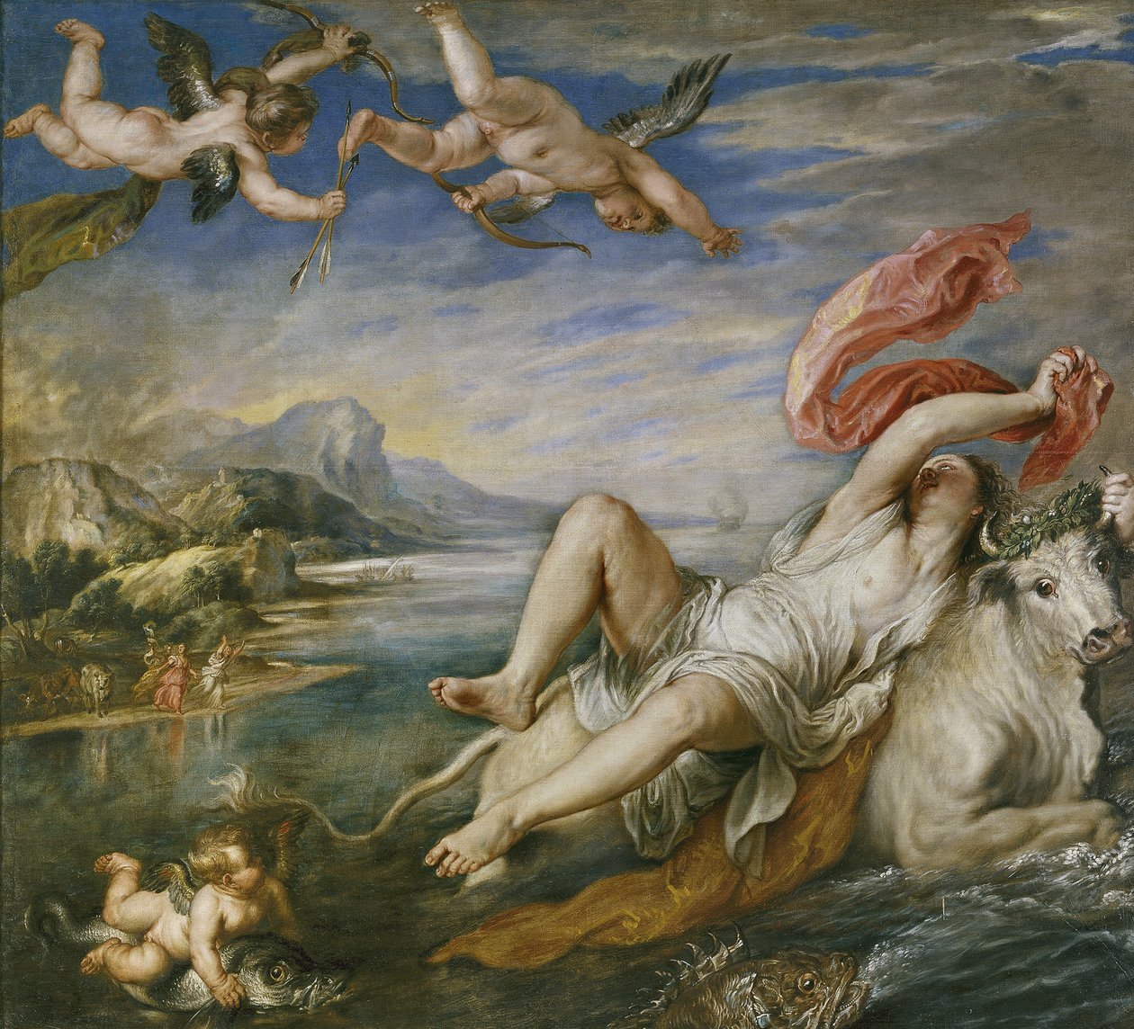 A violação da Europa depois de Ticiano, 1629 de Peter Paul Rubens