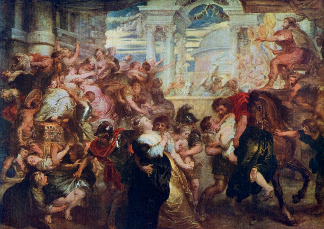 A violação das mulheres de Sabine, c1635-1640, 1912. de Peter Paul Rubens