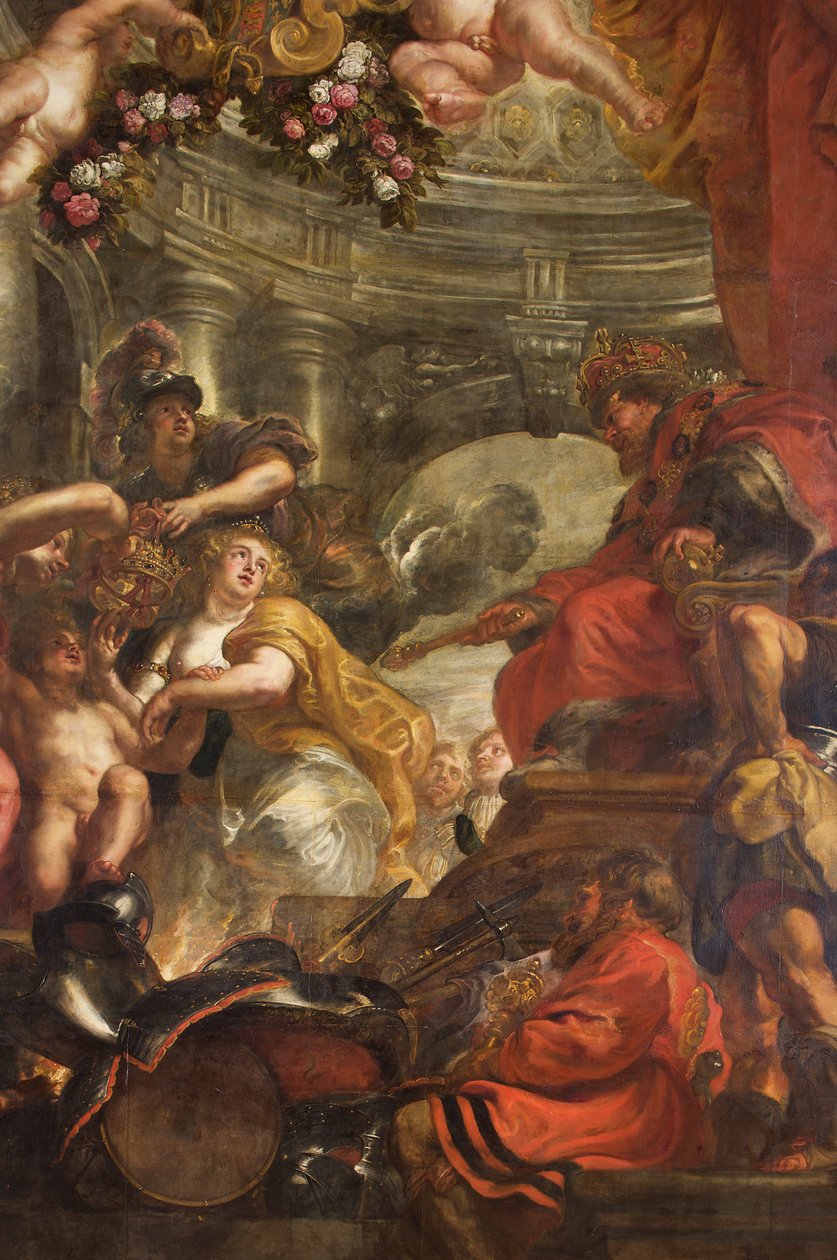 O teto de Rubens, Banqueting House, Whitehall, c.1629-34 (óleo sobre tela) de Peter Paul Rubens