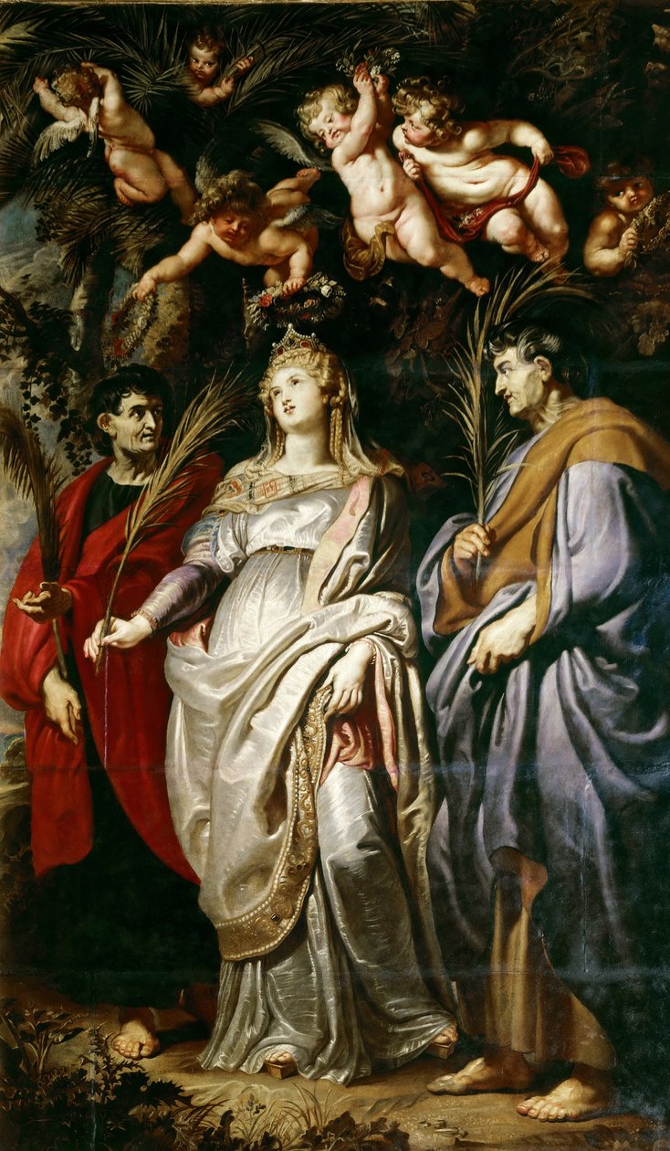Os Santos Domitilla, Nereus e Achilleus, 1608. de Peter Paul Rubens