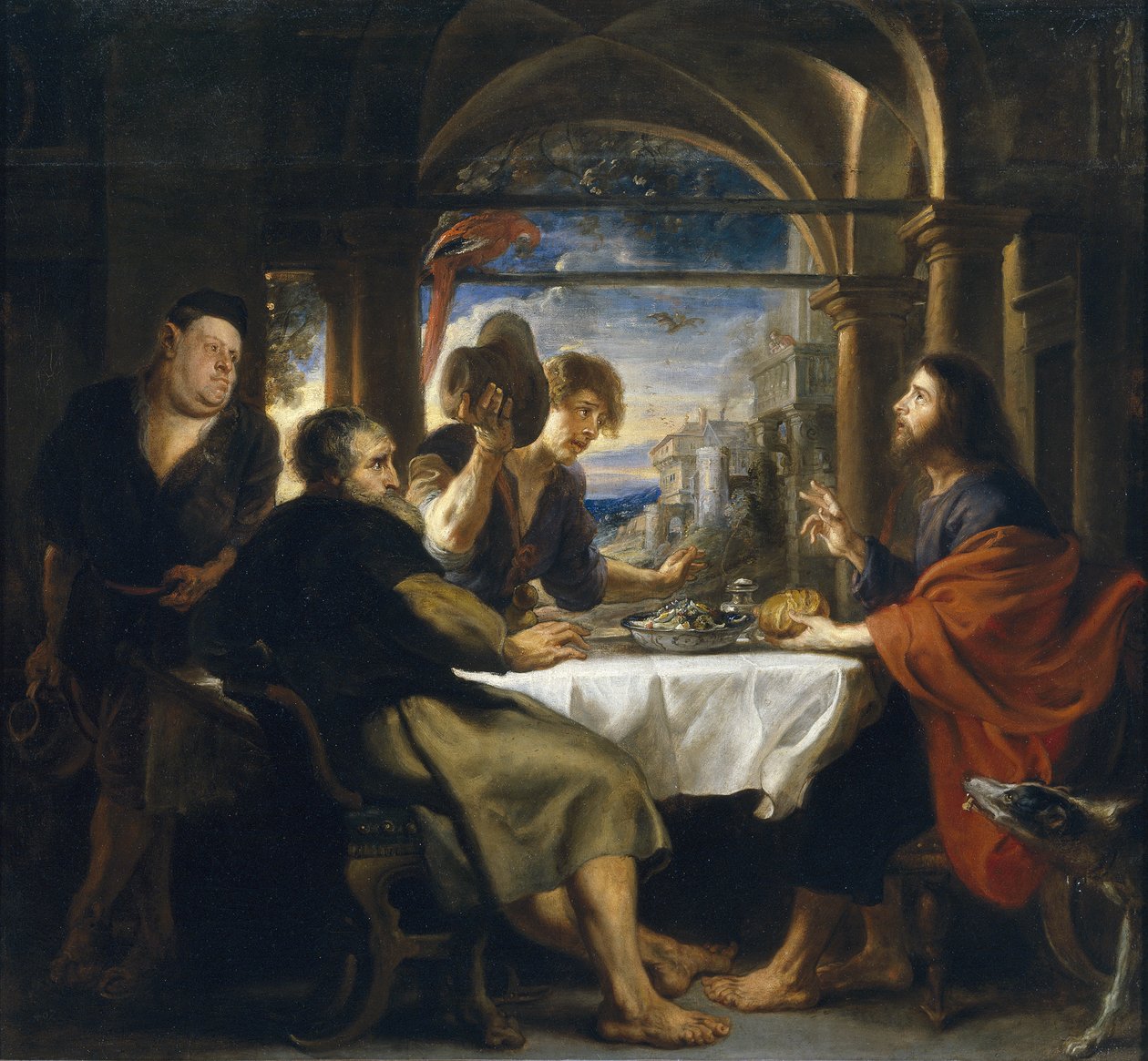 A Ceia em Emaús, 1638 de Peter Paul Rubens