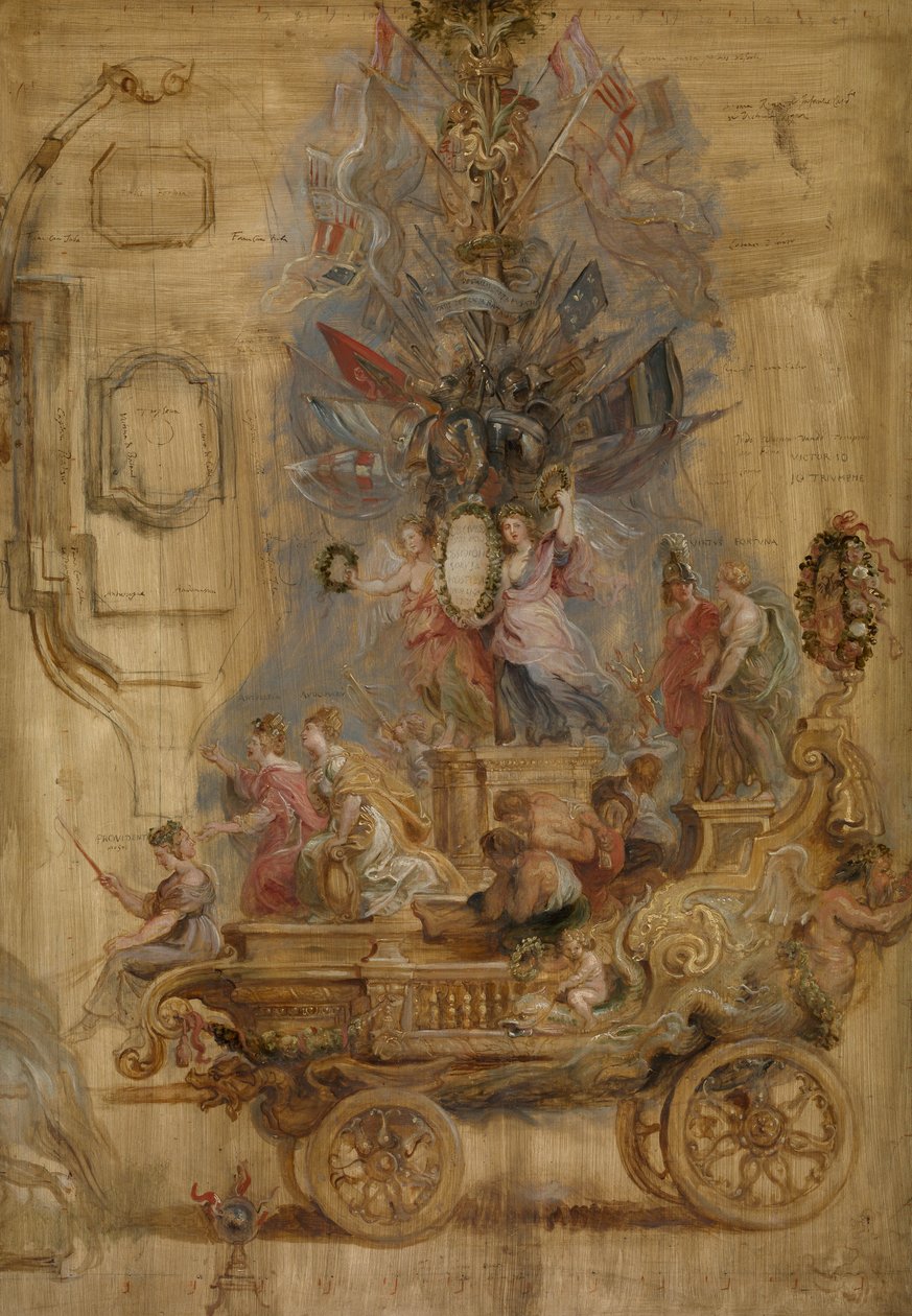 A Carruagem Triunfal de Kallo, 1638. de Peter Paul Rubens