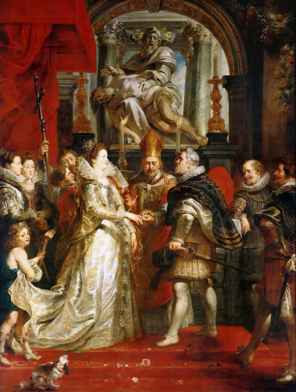 O casamento por procuração de Marie de Médici com o rei Henrique IV O ciclo de Marie de Médici de Peter Paul Rubens