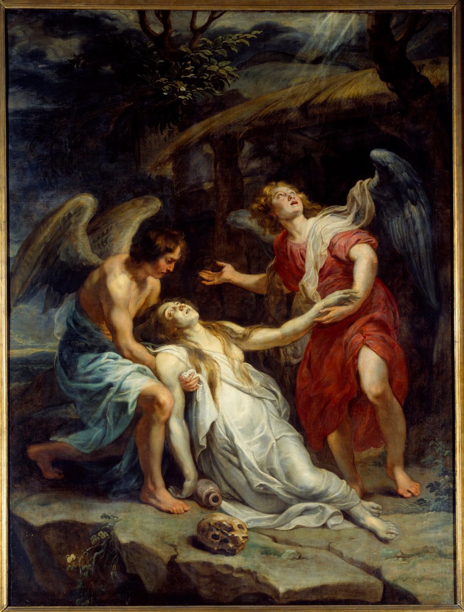 O êxtase de Santa Maria Madalena. Pintura de Pierre Paul (Pierre-Paul) Rubens (ou Peter Paul ou Petrus Paulus) (1577-1640) Ec. Flam., cerca de 1619-1620. Óleo sobre tela. Dim: 2,95 x 2,20m. Lille, Museu de Belas Artes de Peter Paul Rubens