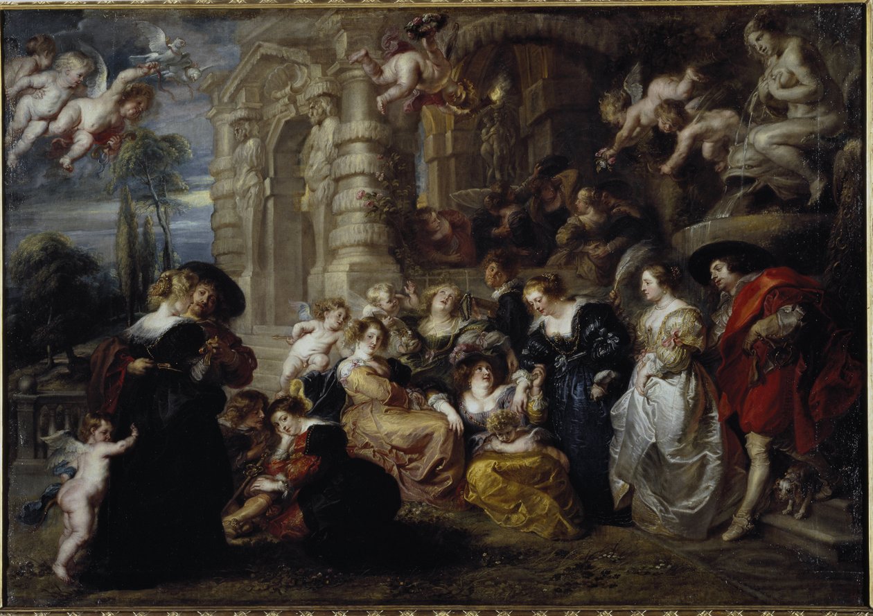 O jardim do amor - óleo sobre tela de Peter Paul Rubens