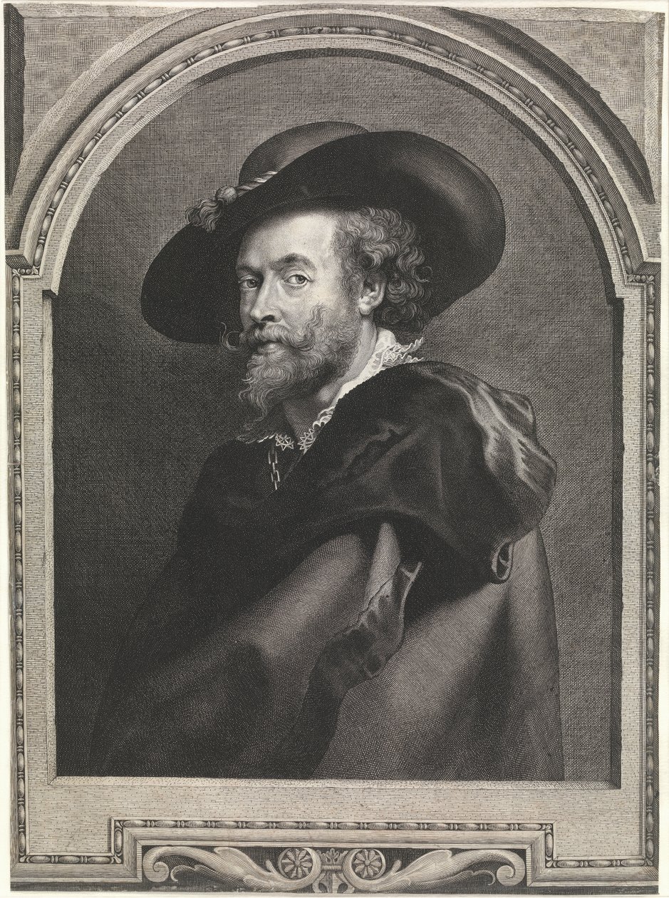 O pintor Peter Paul Rubens (gravura) de Peter Paul Rubens
