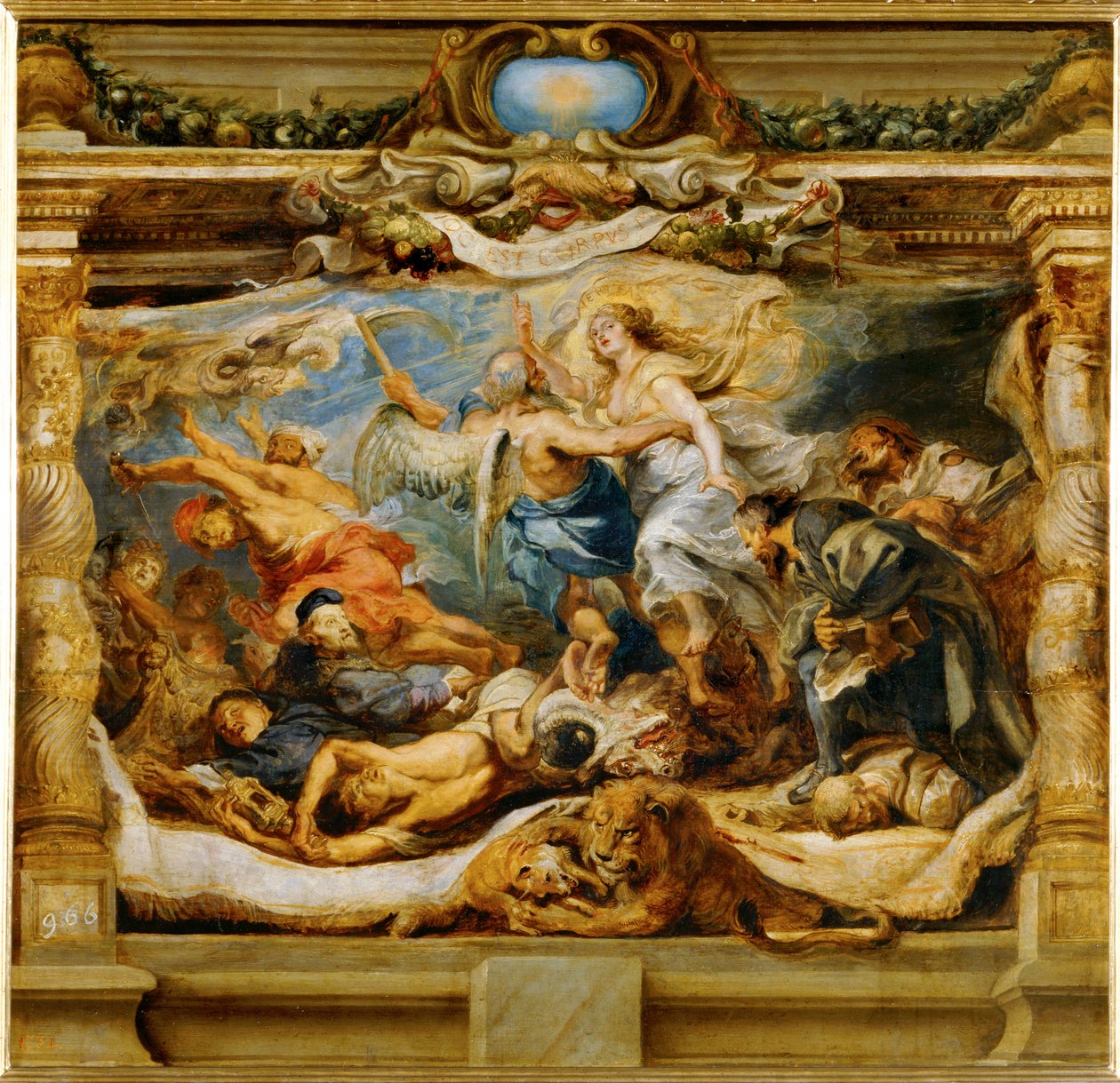 O triunfo da verdade católica (pintura sobre tela) de Peter Paul Rubens