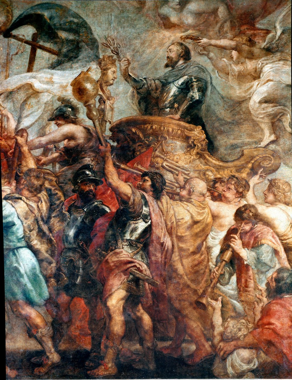 A entrada triunfal de Henri IV em Paris (Detalhe) (óleo sobre tela de Peter Paul Rubens