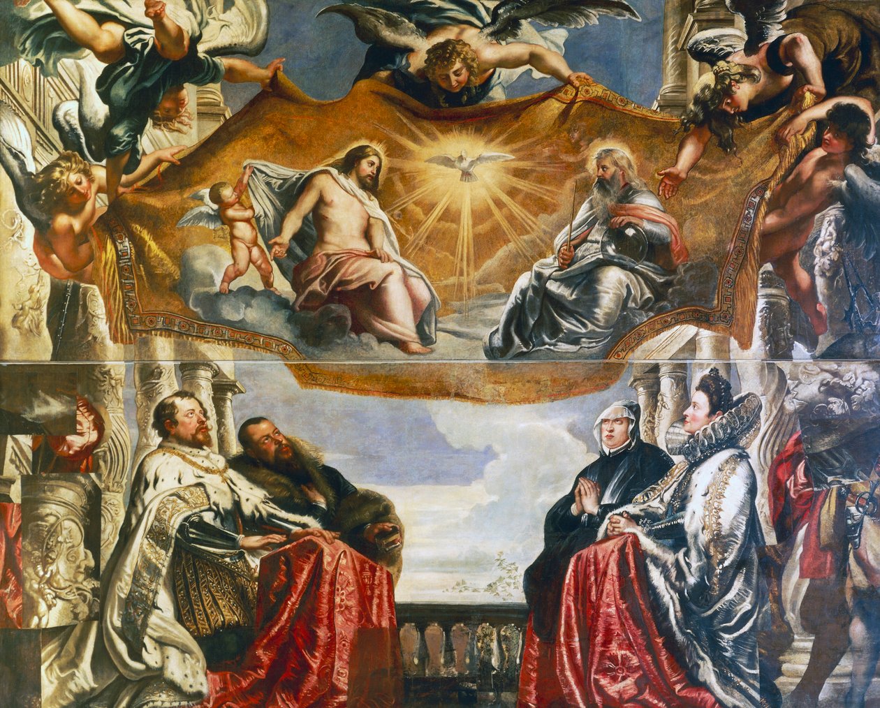 Trindade adorada pela família Gonzaga de Peter Paul Rubens