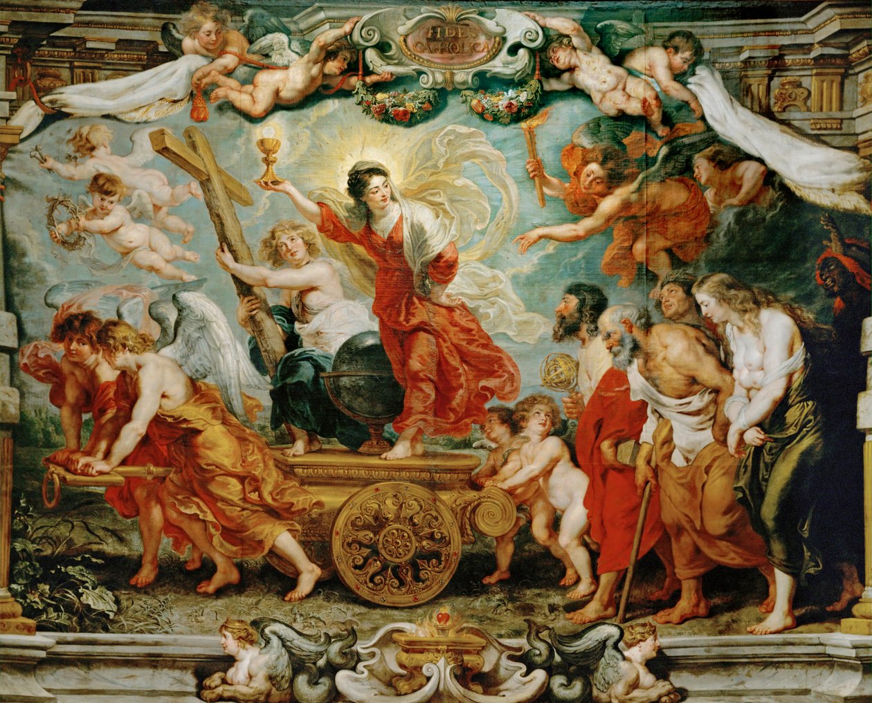 Triunfo da fé de Peter Paul Rubens