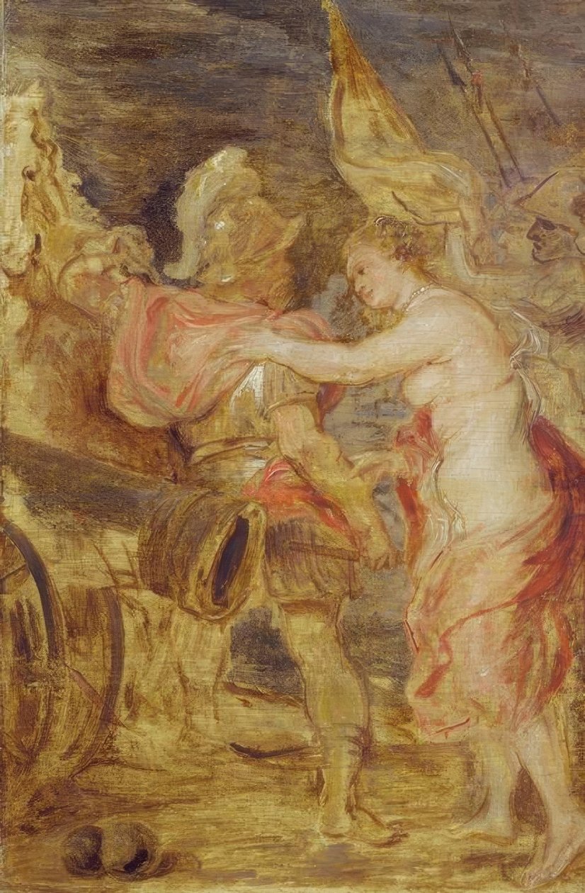 Vênus acompanha Marte à guerra de Peter Paul Rubens