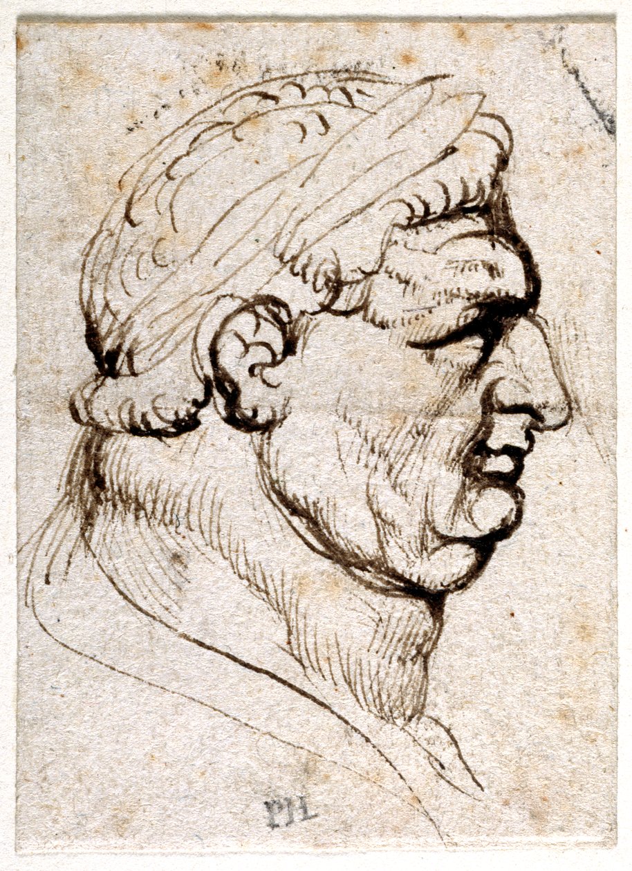 Vitellius, de dez desenhos de oito dos primeiros doze Césares, depois das medalhas de Giovanni da Cavino (caneta e tinta sobre papel) de Peter Paul Rubens