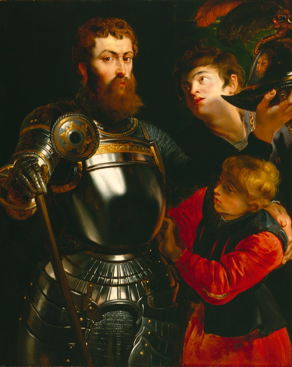 Guerreiro (óleo sobre tela) de Peter Paul Rubens