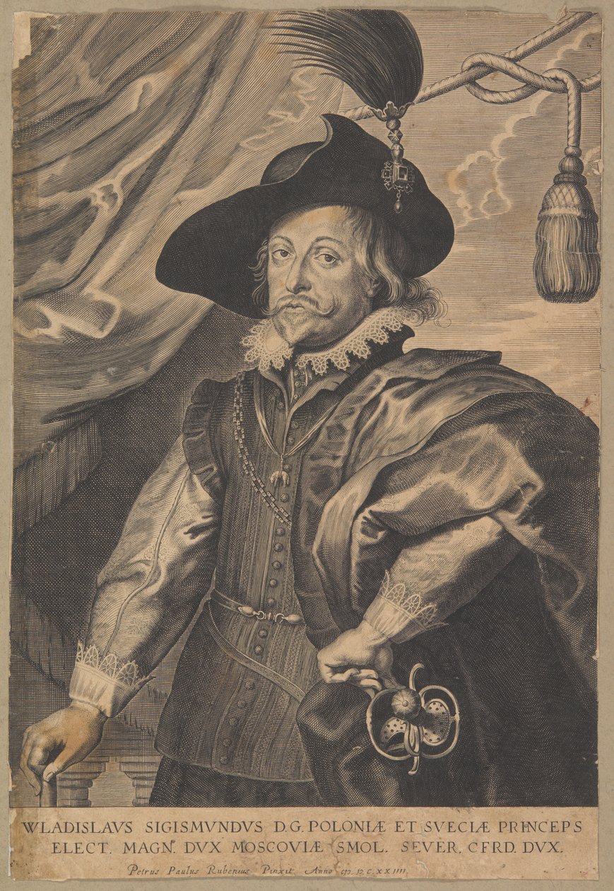 Vladislau IV Vasa (1595-1648), rei da Polónia e grão-duque da Lituânia entre 1632 e 1648 de Peter Paul Rubens
