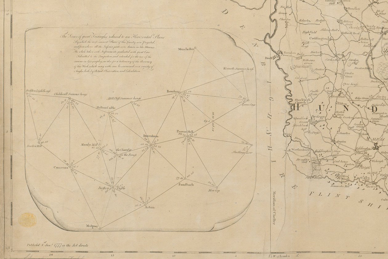 Um estudo do condado palatino de Chester de Peter Perez Burdett