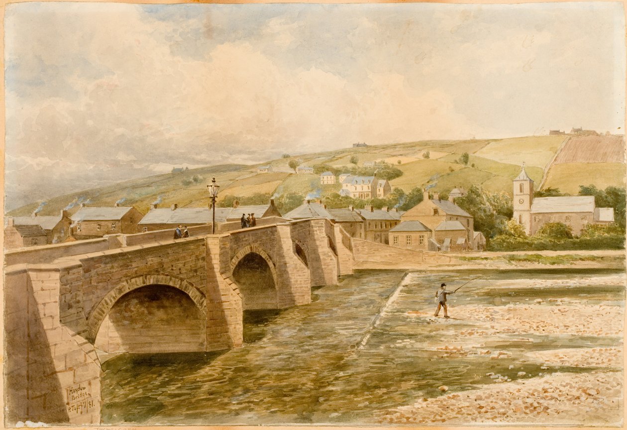 Ponte Haydon (corpete, lápis e aguarela sobre papel) de Peter Petersen Toft