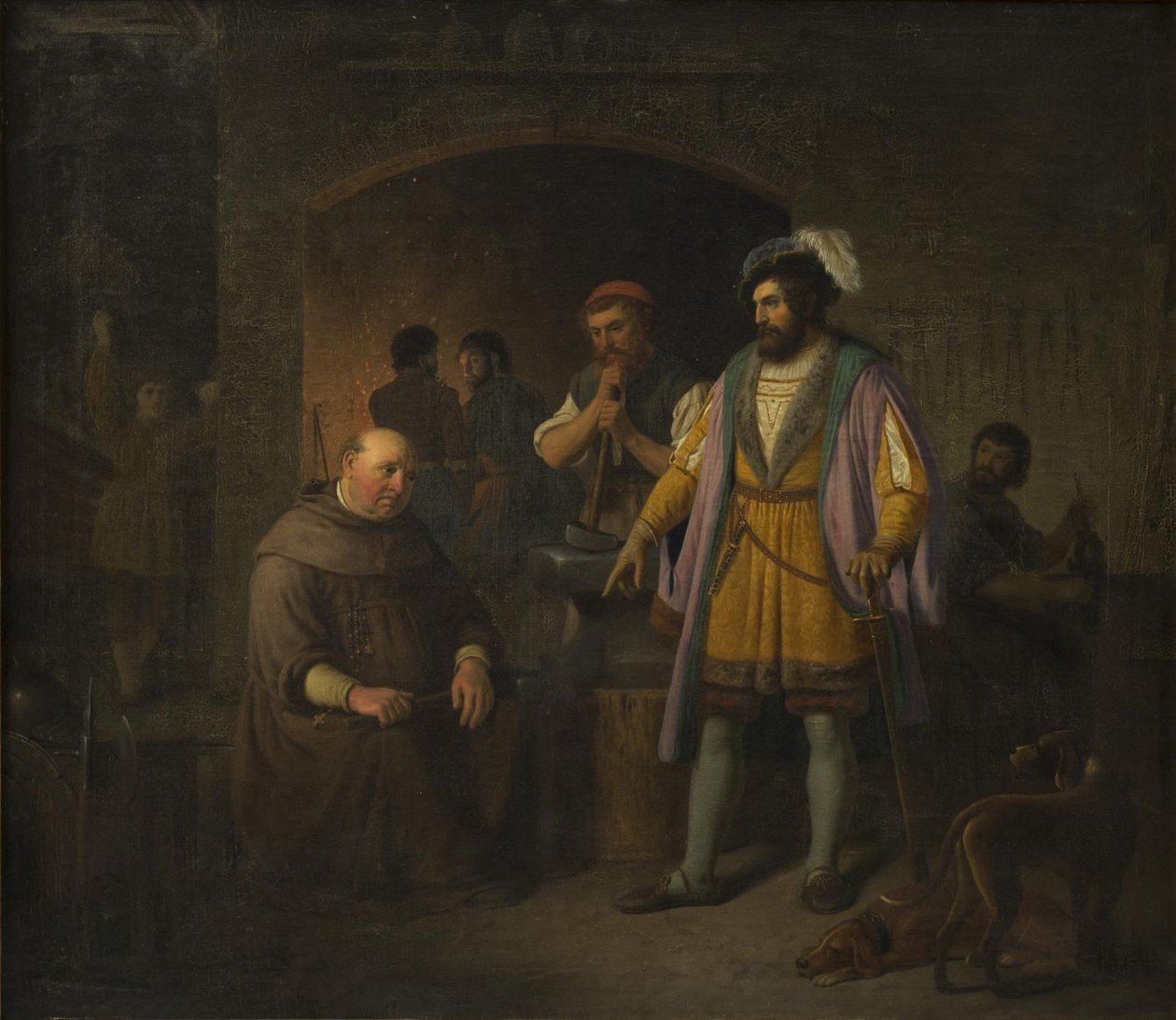 Jens Holgersen Ulfstand cura o abade de Bækkeskov por sua obesidade, forçando-o a trabalhar em sua ferraria de Peter Raadsig
