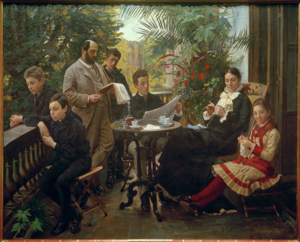 Hirschsprung, Heinrich; Fabricante de tabaco dinamarquês, patrono e colecionador de arte (fundador da coleção Hirschsprung em Copenhague); Copenhagen 7 de Peder Severin Krøyer