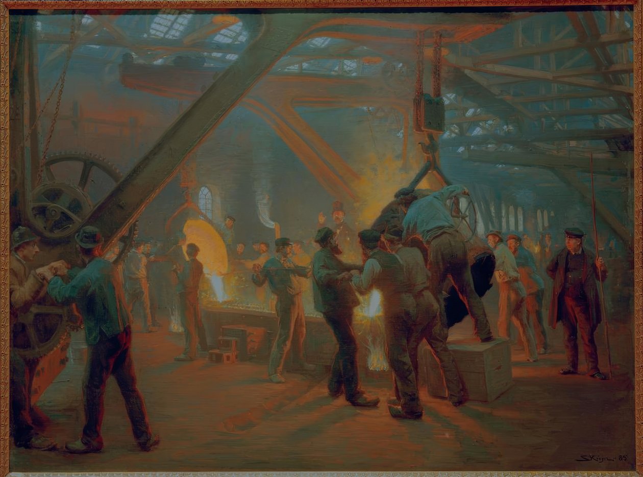 Na fundição de ferro da Burmeister & Wain de Peder Severin Krøyer