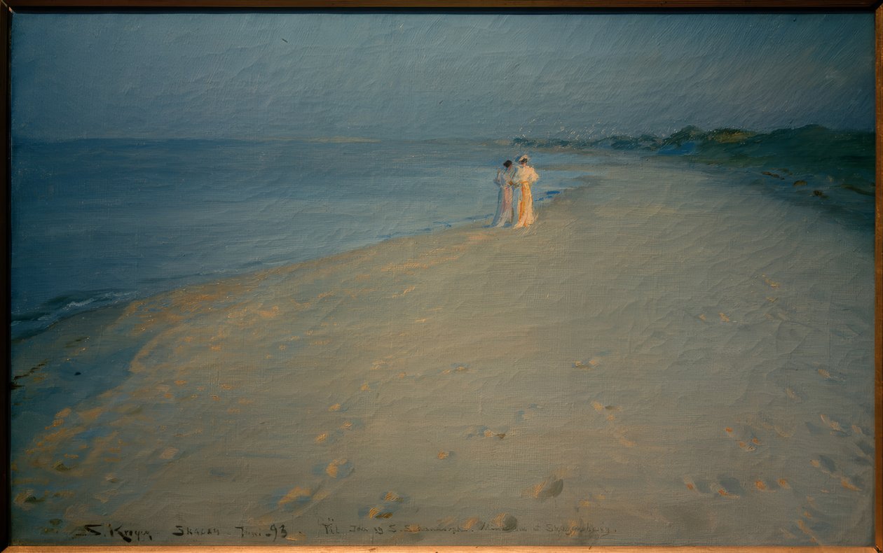 Noite de verão na praia sul, Skagen de Peder Severin Krøyer