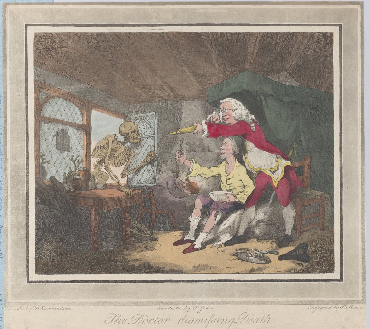 O Doutor Dispensando a Morte, 1785., 1785 de Peter Simon