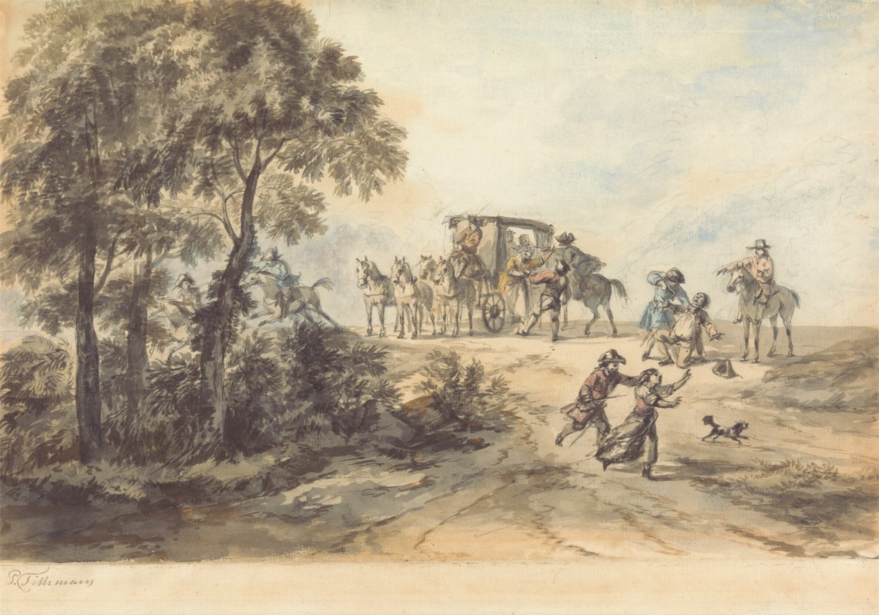 Treinador e Highwayman de Peter Tillemans