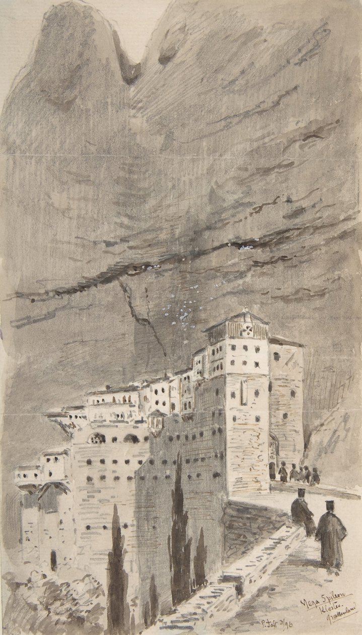 Mosteiro de Mega Spileon, Grécia, 1896. de Peter Toft