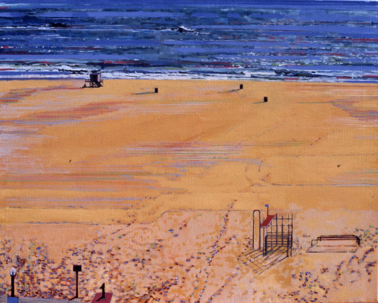 Da Praia: Santa Mónica, 2003 (óleo sobre tela) de Peter Wilson