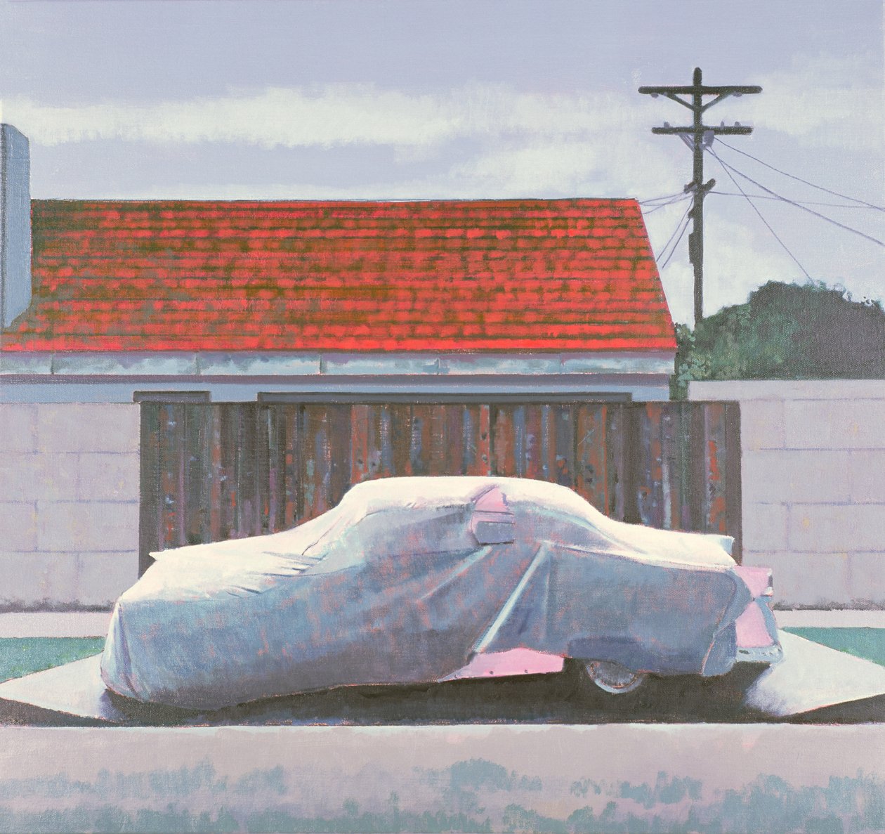 Ghost Car 2, Los Angeles, EUA, 2002 (óleo sobre linho) de Peter Wilson