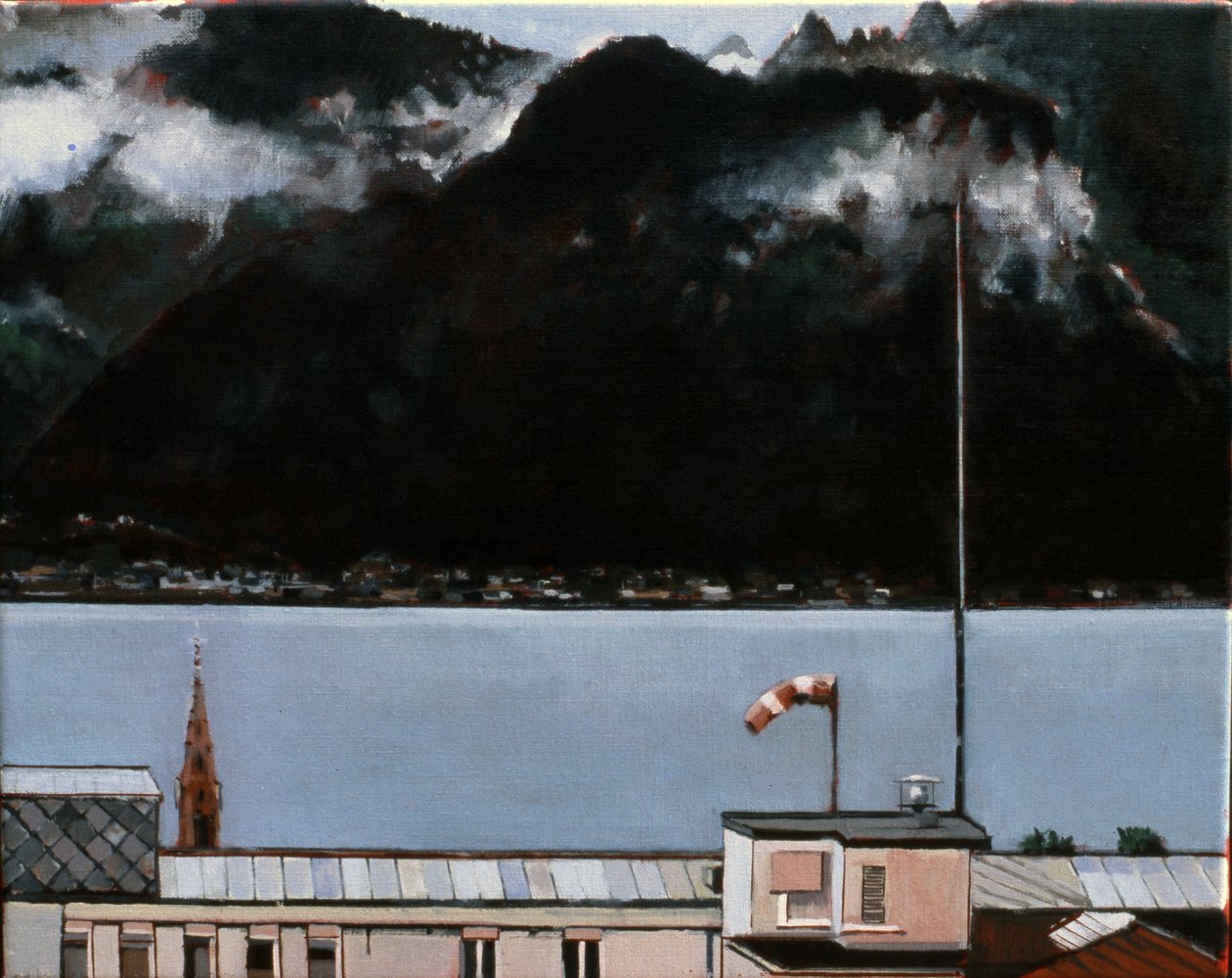 Lago de Genebra, 2008 (óleo sobre tela) de Peter Wilson