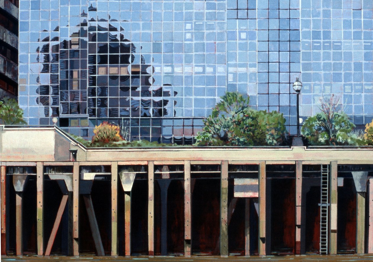 Near London Bridge, 2006 (óleo sobre tela) de Peter Wilson