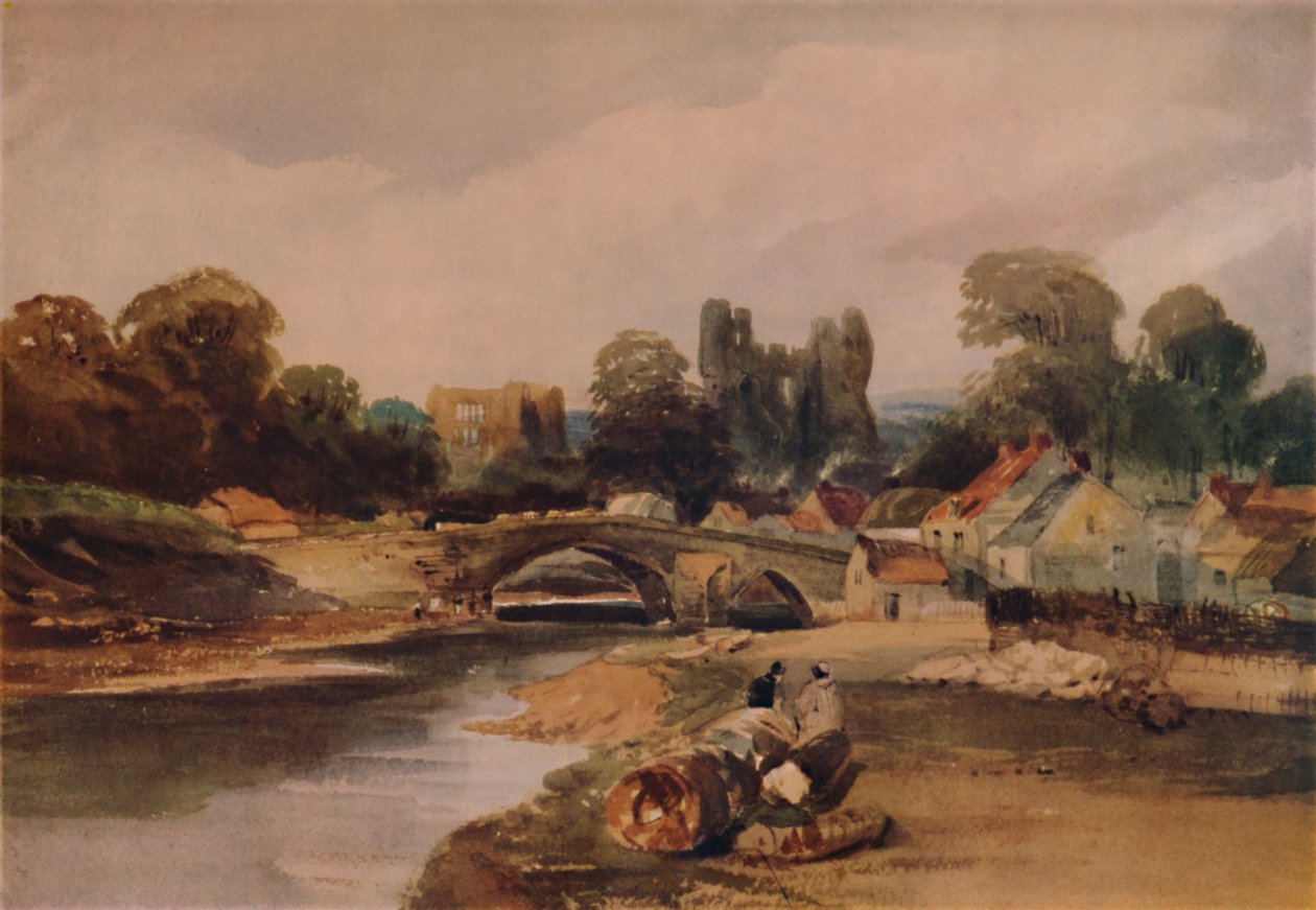 Uma vila em um rio, c1824, 1935 de Peter de Wint