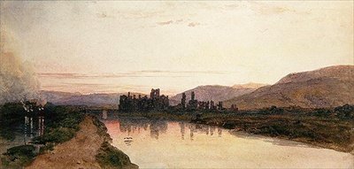 Neath Abbey, Glamorganshire, Evening (aguarela sobre papel) de Peter de Wint