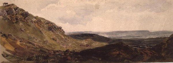 PD.128-1950 Middleham em Wensleydale (aquarela e giz preto sobre papel) de Peter de Wint