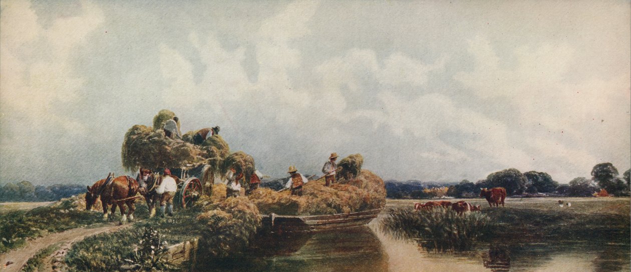 Roman Canal, Lincolnshire, c1840, c1915 de Peter de Wint