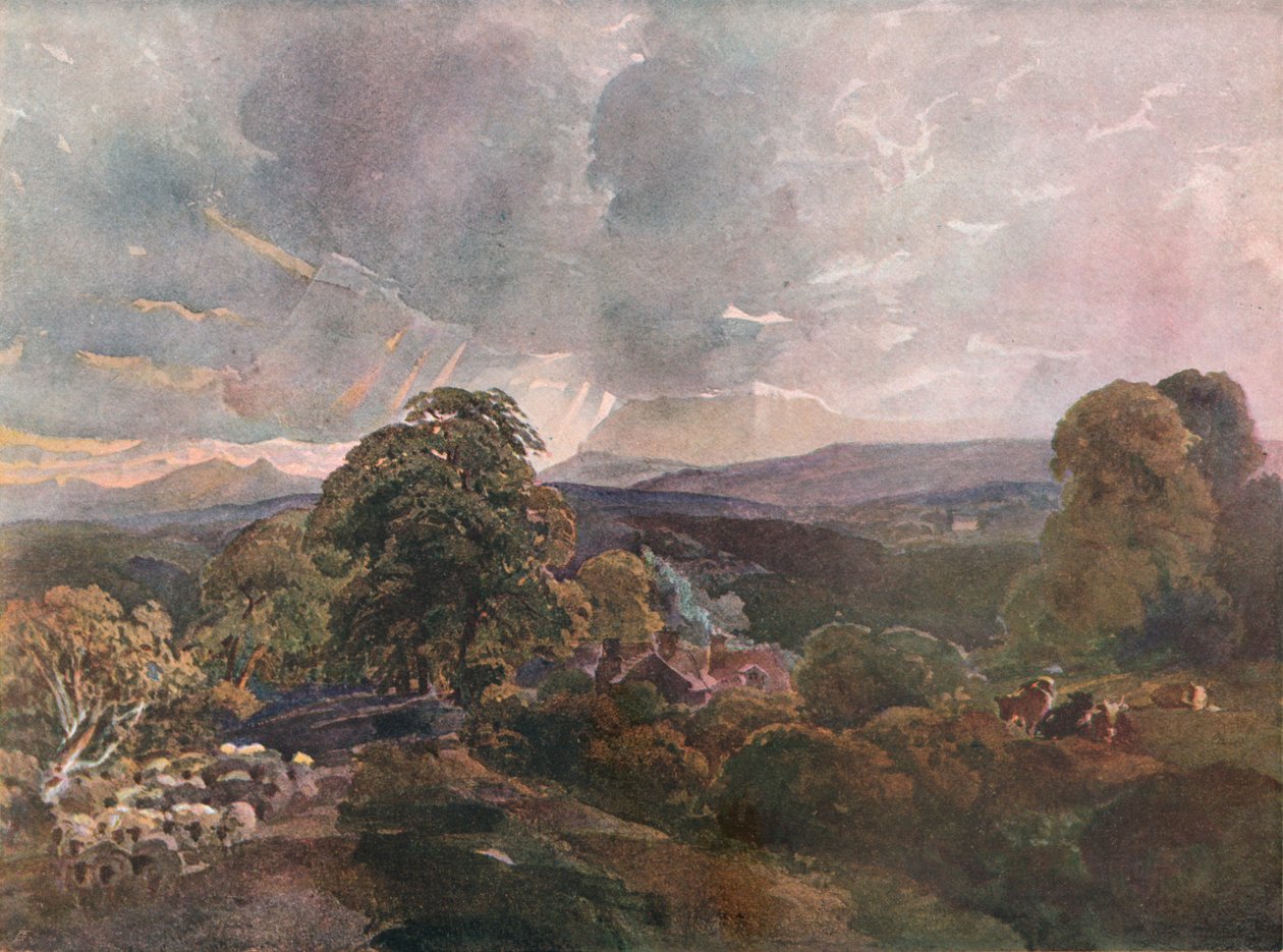 Sackbridge Hall, perto de Lowther, c1928 de Peter de Wint
