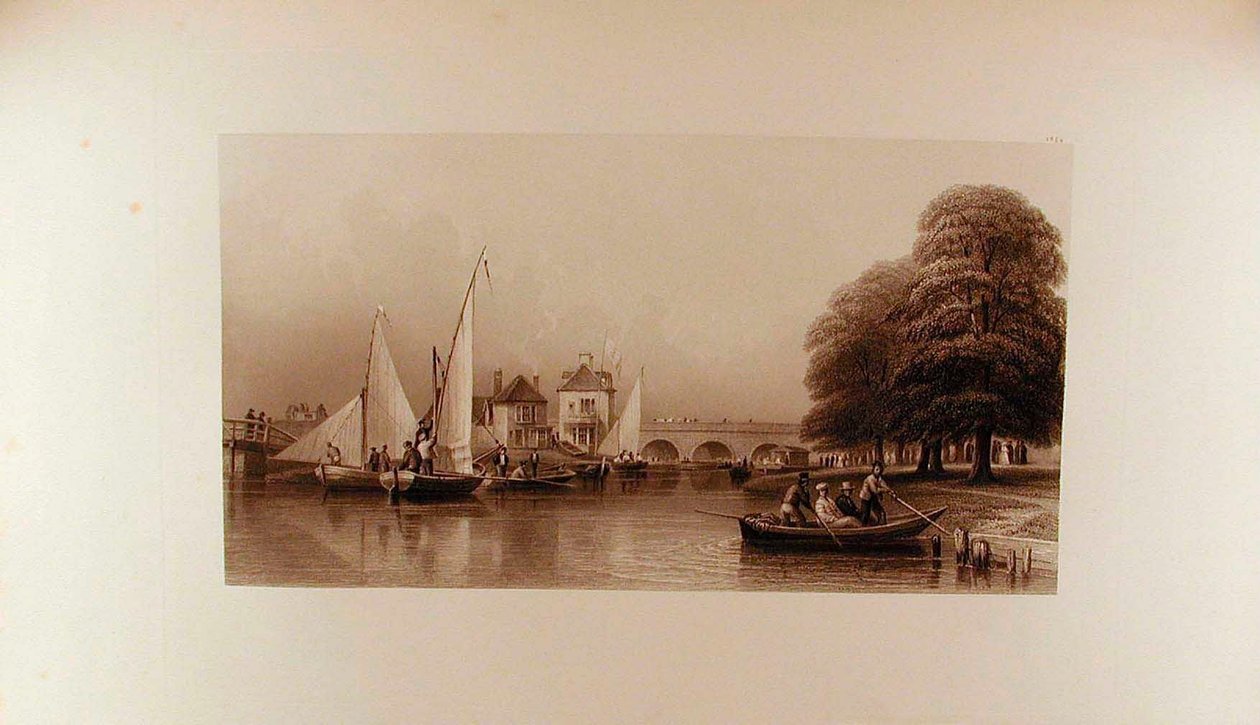 Vista da Folly Bridge no ano de 1827 de Peter de Wint