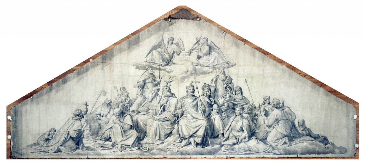 Os difusores do cristianismo, os santos reis e as virgens de Peter von Cornelius