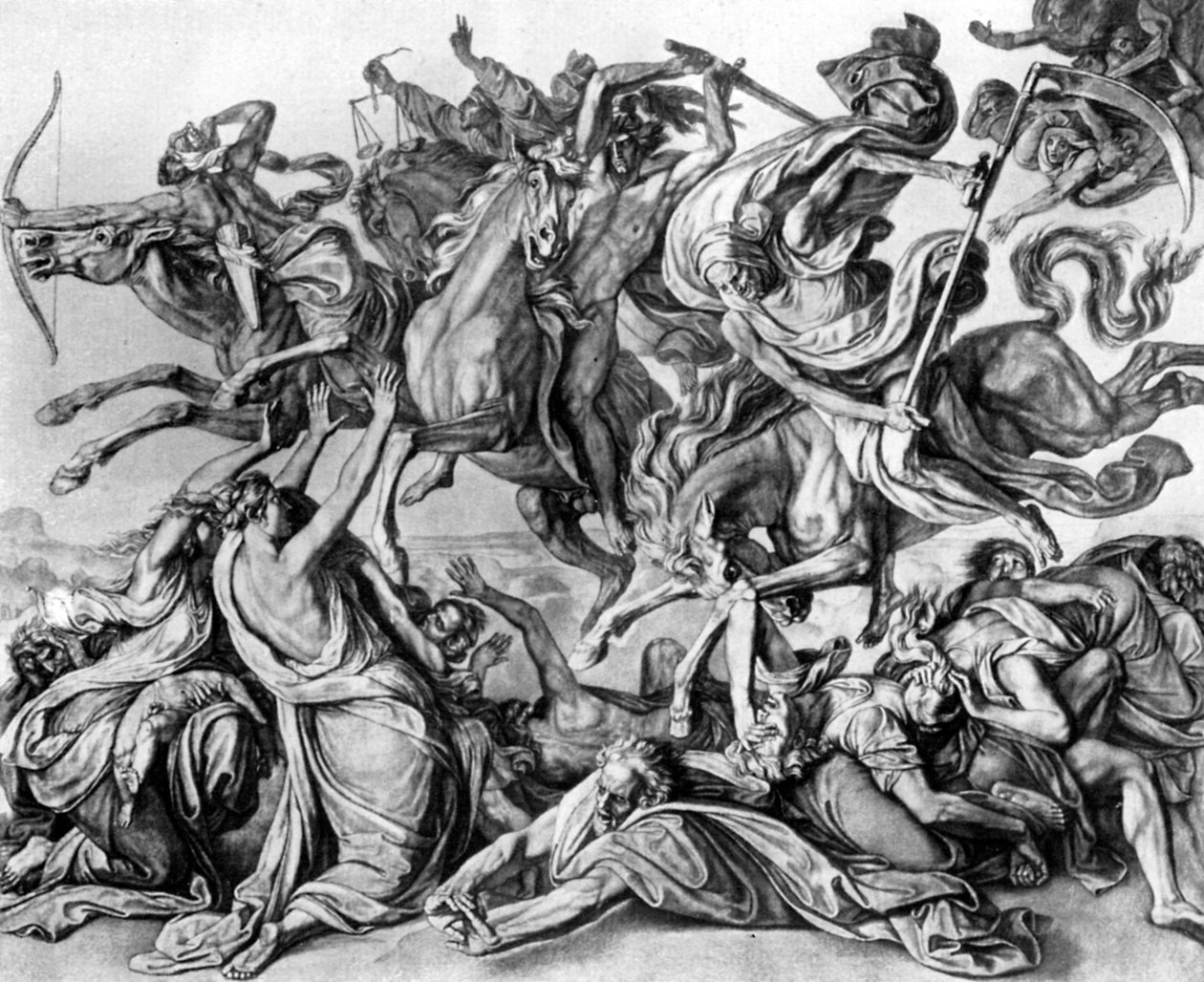 Os Quatro Cavaleiros do Apocalipse, 1926. de Peter von Cornelius