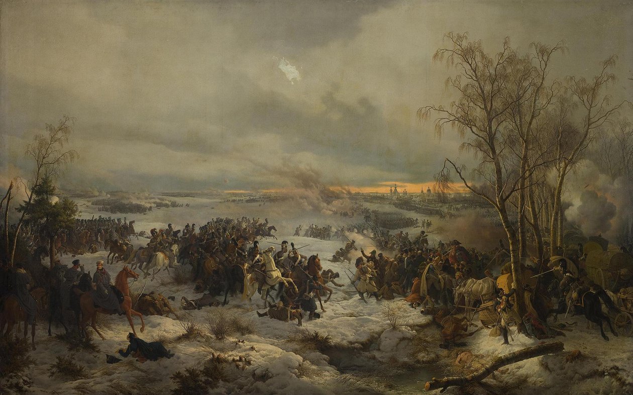 A Batalha de Krasnoi Krasny em 17 de novembro de 1812, 1849 de Peter von Hess