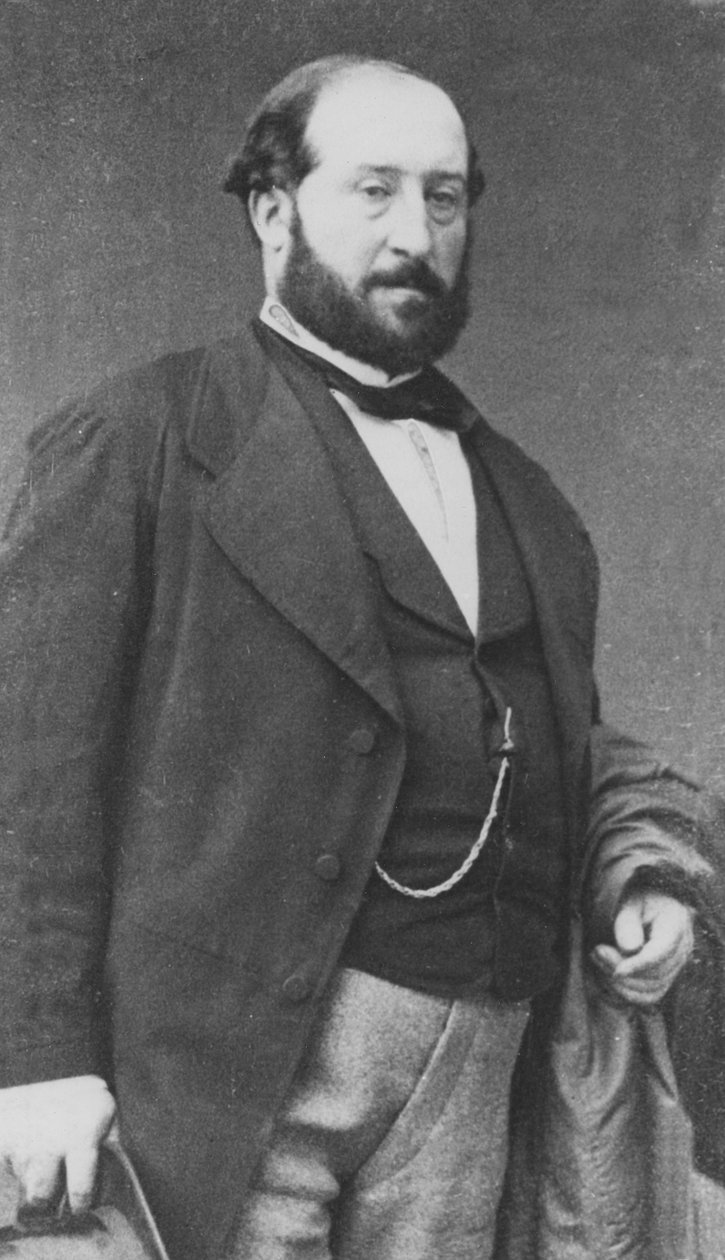 Retrato de emile augier de Petit