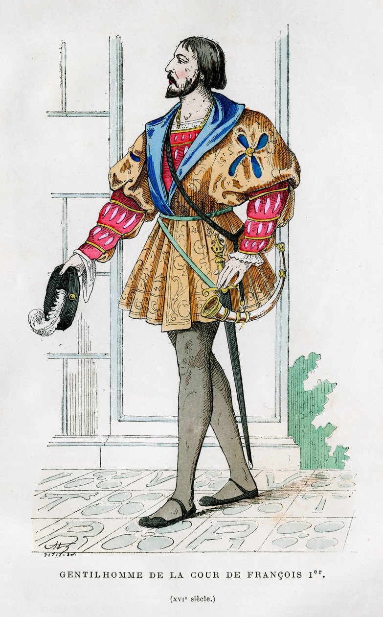 Senhores da corte de Francisco I da França, século XVI 1882-1884 de Petit