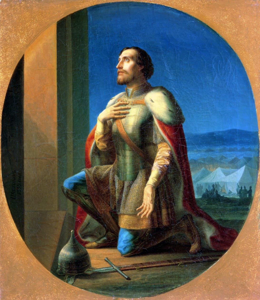 Alexander Nevsky (1220 - 1-65) Príncipe de Novgorod, Grão-duque de Vladimir de Petr Mikhailovich Shamshin